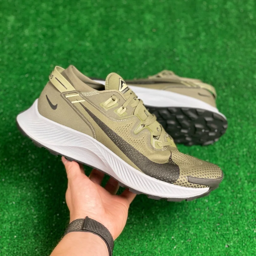Nike Air Zoom Pegasus Trail 2 Low Mens Shoes Green Black CK4305-201 NEW Multi Sz - Picture 1 of 6